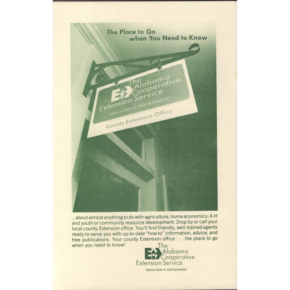 Vintage Alabama Cooperative Extension Spraying Home Orchards Auburn ANR-50 Guide - Picture 2 of 2